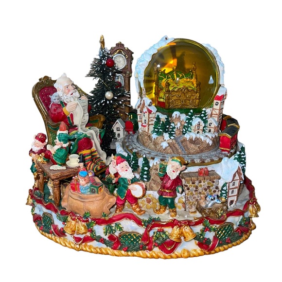 Grandeur Noel Christmas Musical Animated Water Globe Collectors Edition WORKS - Picture 3 of 15